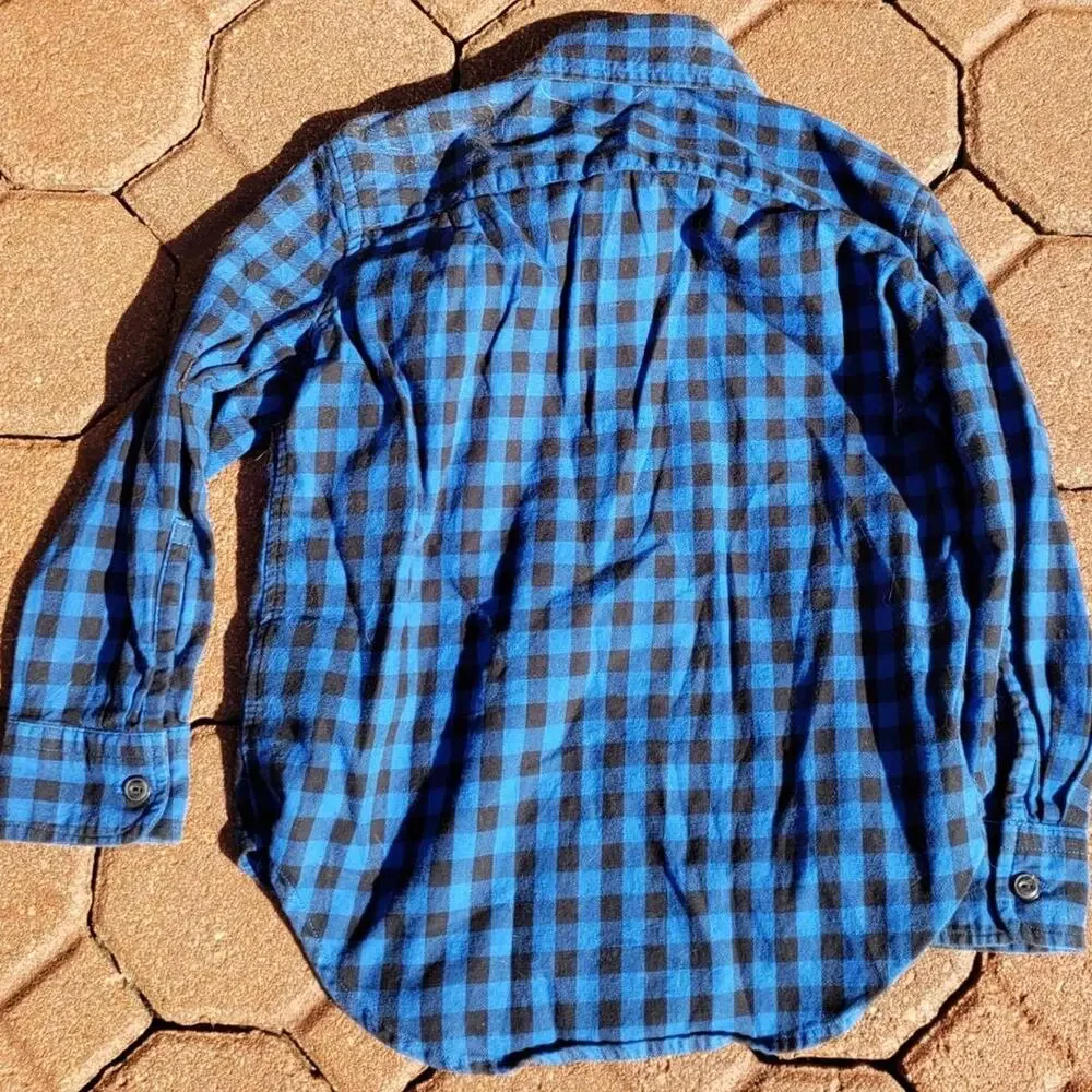 Ralph Lauren Polo Boy's 3T Buffalo Plaid Long Sleeve Button Down Shirt